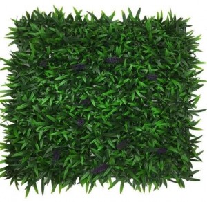 Small Leaves & Purple Flower Tile for Vertical Garden 50 cm X 50 cm (2.78 Sq.ft) (3300 - W) (Pack of 3)