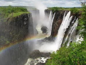 Rainbow Over Victoria Falls